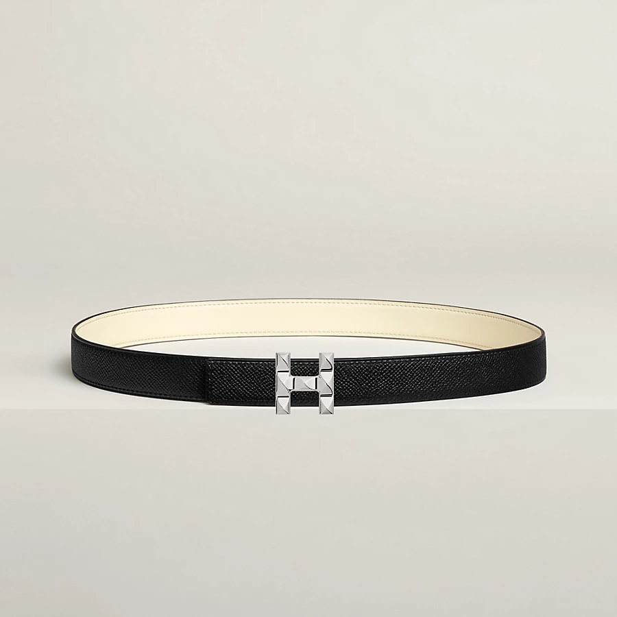H Infini belt buckle & Reversible leather strap 24 mm - Image 1